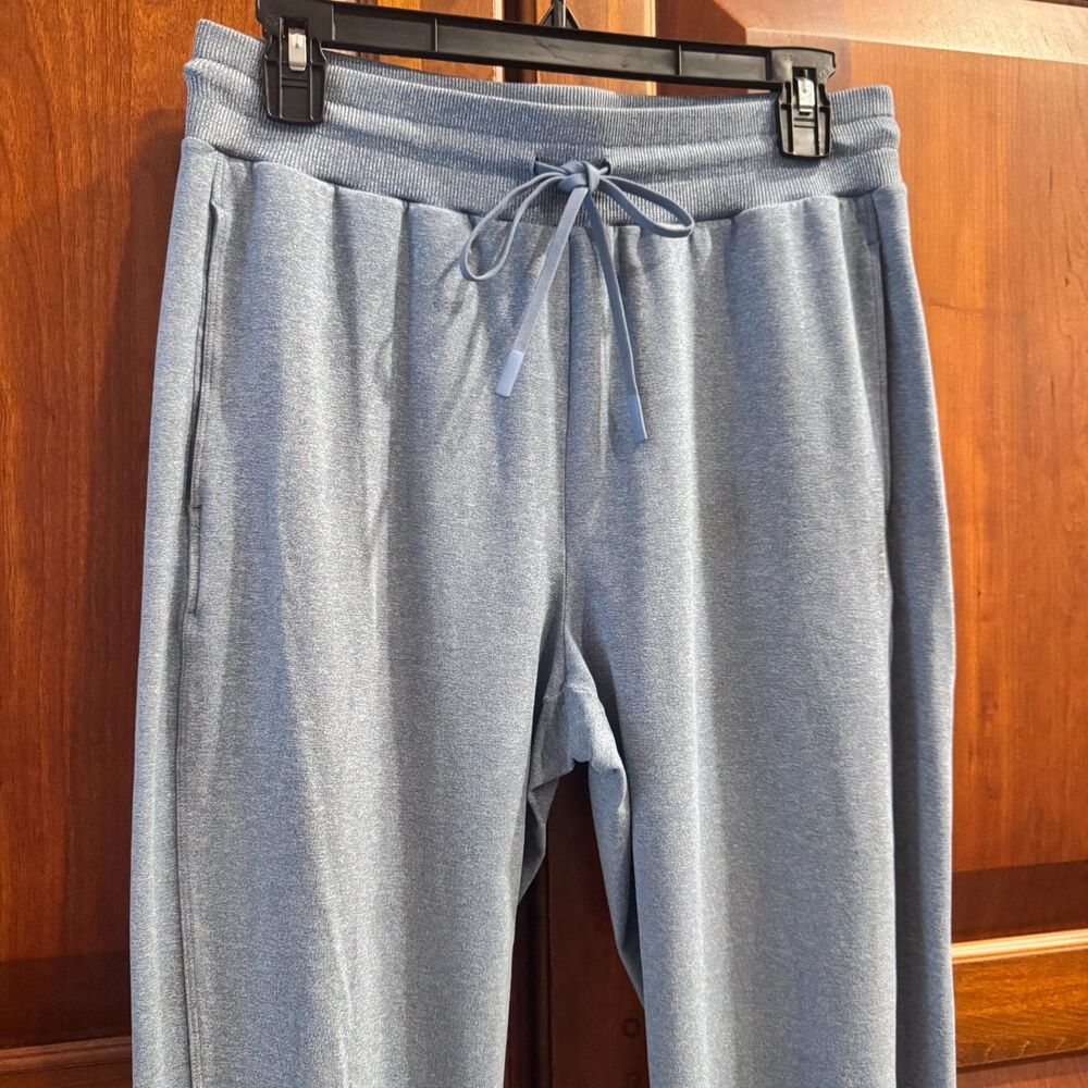Fabletics Cloud Jersey Jogger Pants Women's Blue Heather Drawstring Stretch M - Picture 7 of 15